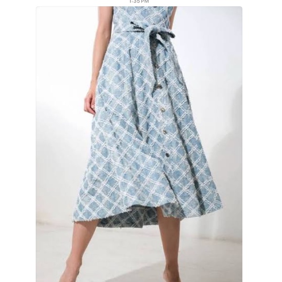 Made to Believe Denim Midi Dress NWT - Picture 5 of 6